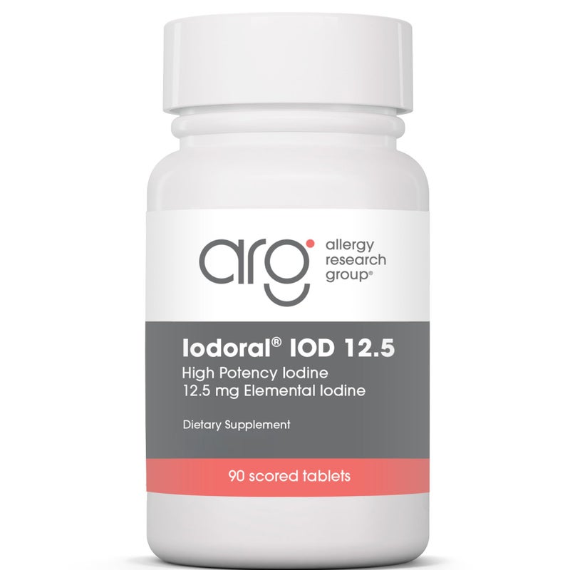 Optimox, Iodoral 12,5mg, with Iodine and Potassium Iodide, Depot, 90 Vegan Tablets, Vegetarian, Gluten Free, Soy Free, Non-GMO